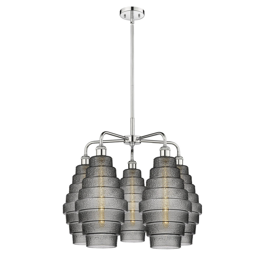 Innovations Downtown Urban 516-5CR-PC-G673-8 Chandelier Light - Polished Chrome