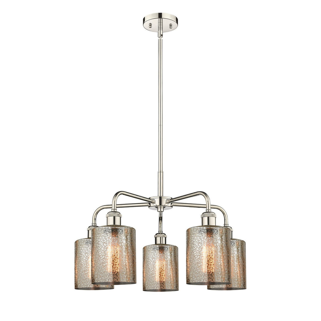 Innovations Downtown Urban 516-5CR-PN-G116 Chandelier Light - Polished Nickel