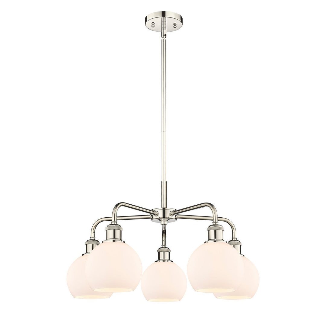 Innovations Downtown Urban 516-5CR-PN-G121-6 Chandelier Light - Polished Nickel