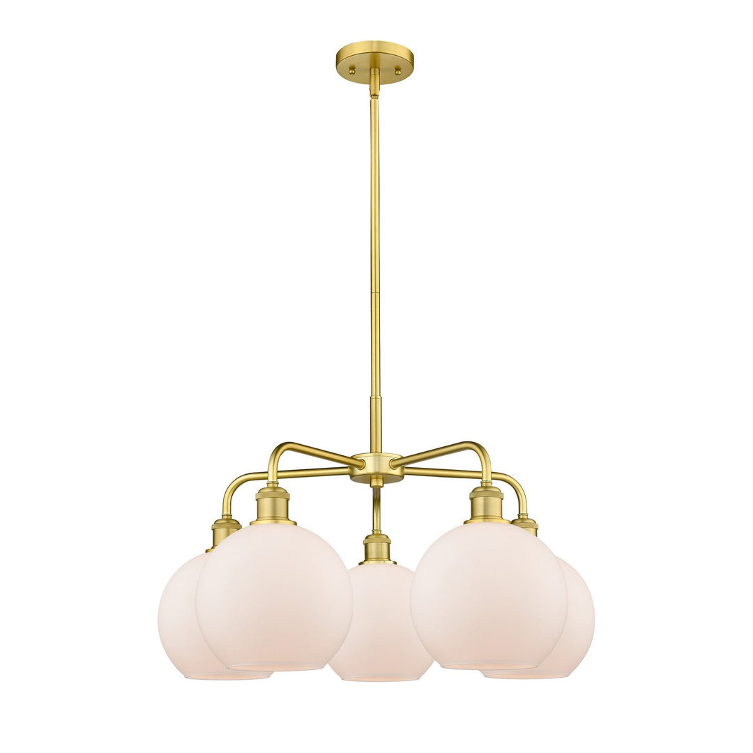 Innovations Downtown Urban 516-5CR-SG-G121-8 Chandelier Light - Satin Gold