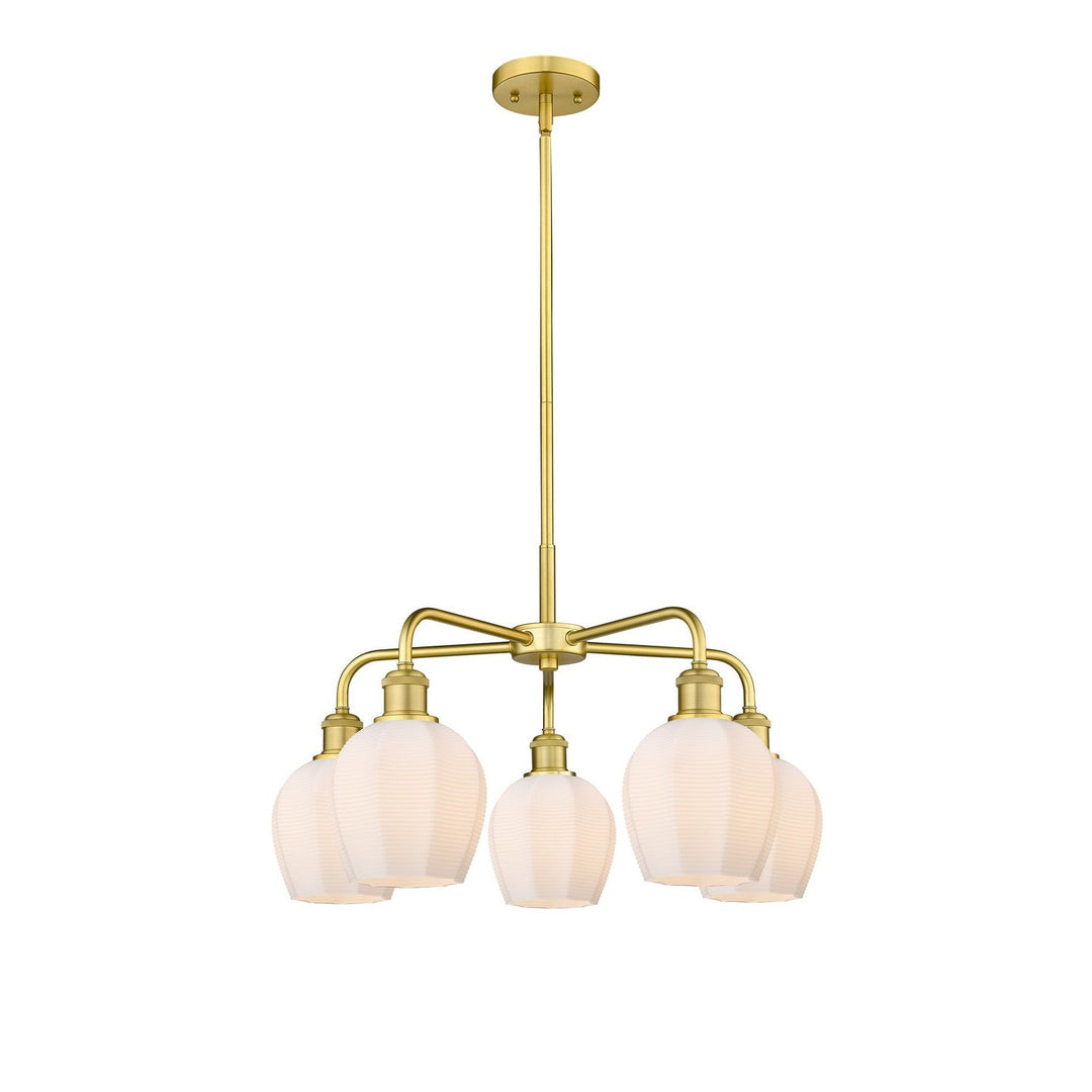 Innovations Downtown Urban 516-5CR-SG-G461-6 Chandelier Light - Satin Gold