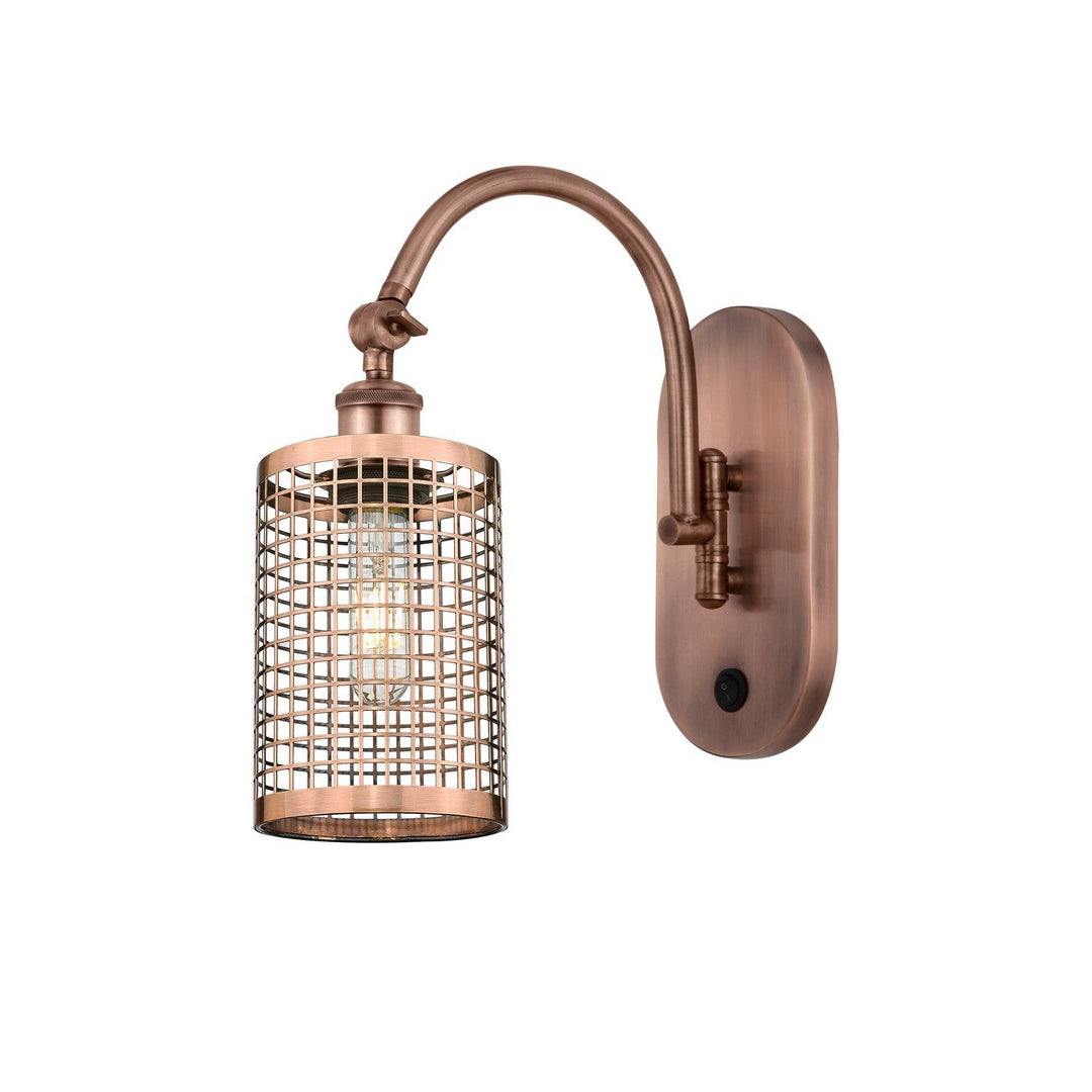 Innovations Downtown Urban 518-1W-AC-M18-AC Wall Sconce Light - Antique Copper