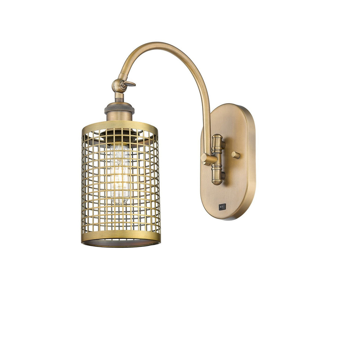 Innovations Downtown Urban 518-1W-BB-M18-BB Wall Sconce Light - Brushed Brass
