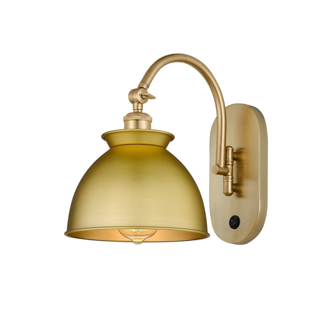 Innovations Ballston 518-1W-SG-M14-SG Wall Sconce Light - Satin Gold