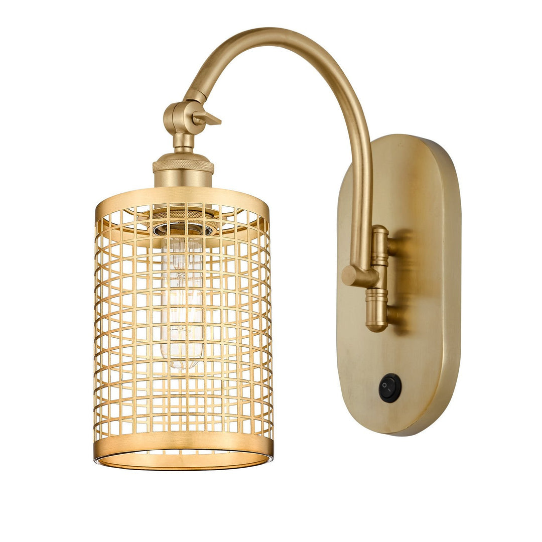 Innovations Downtown Urban 518-1W-SG-M18-SG Wall Sconce Light - Satin Gold