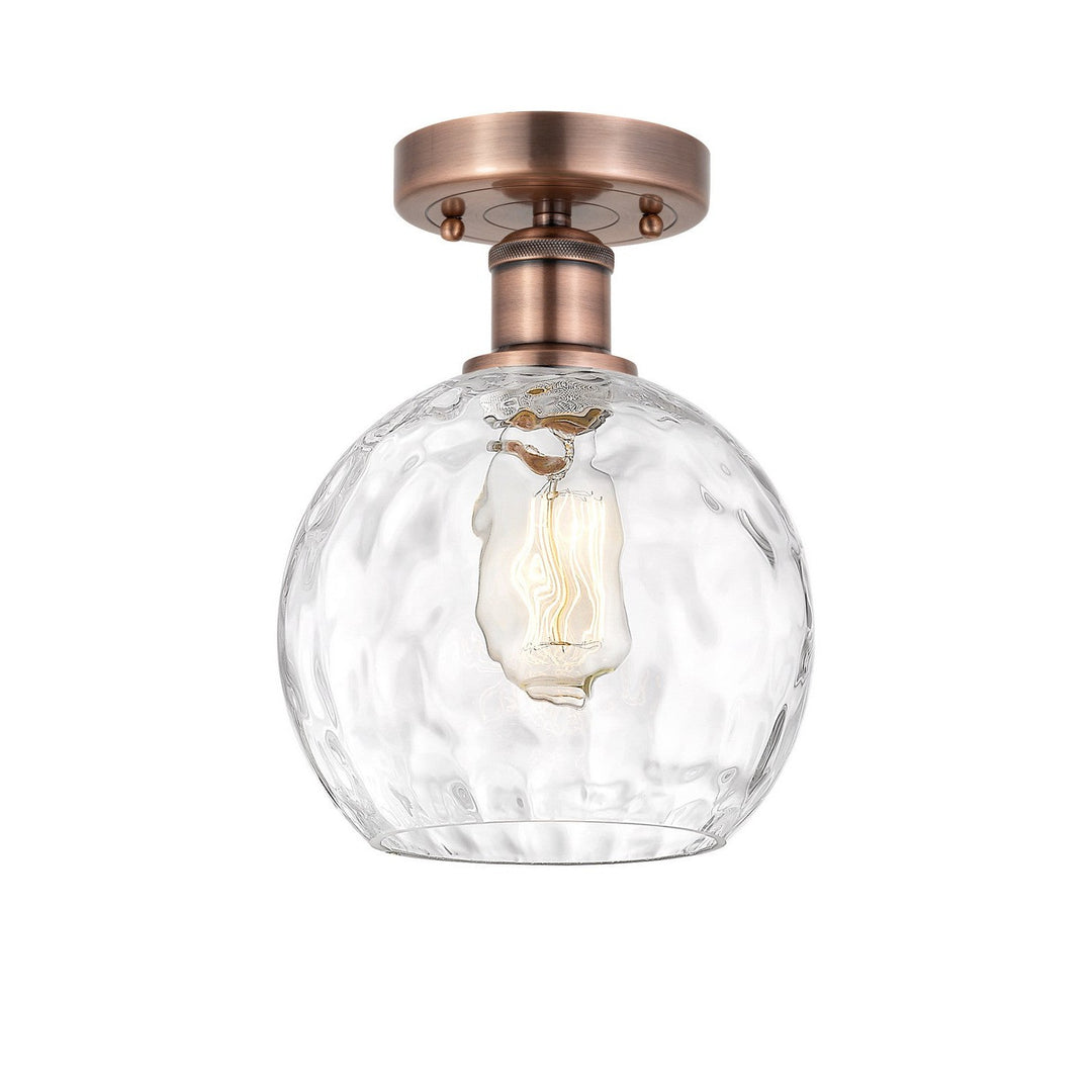 Innovations Edison 616-1F-AC-G1215-8 Ceiling Light - Antique Copper