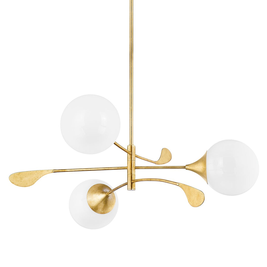 Mitzi Victoria H812803-VGL Chandelier Light - Vintage Gold Leaf