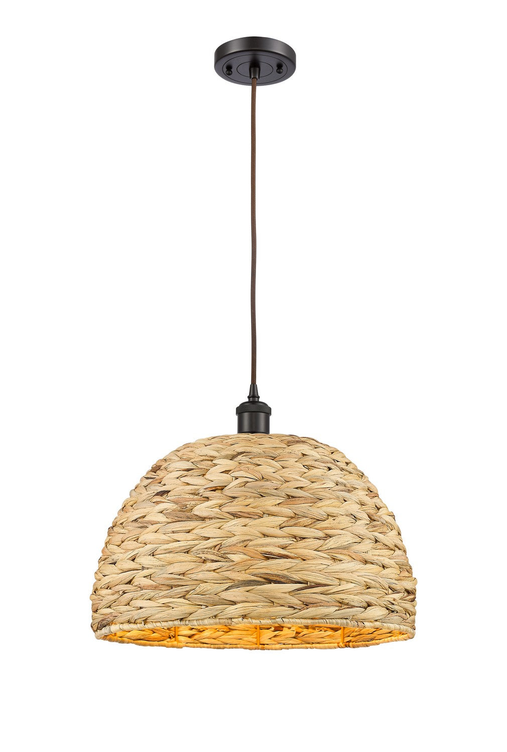 Innovations Downtown Urban 516-1P-OB-RBD-16-NAT Pendant Light - Oil Rubbed Bronze