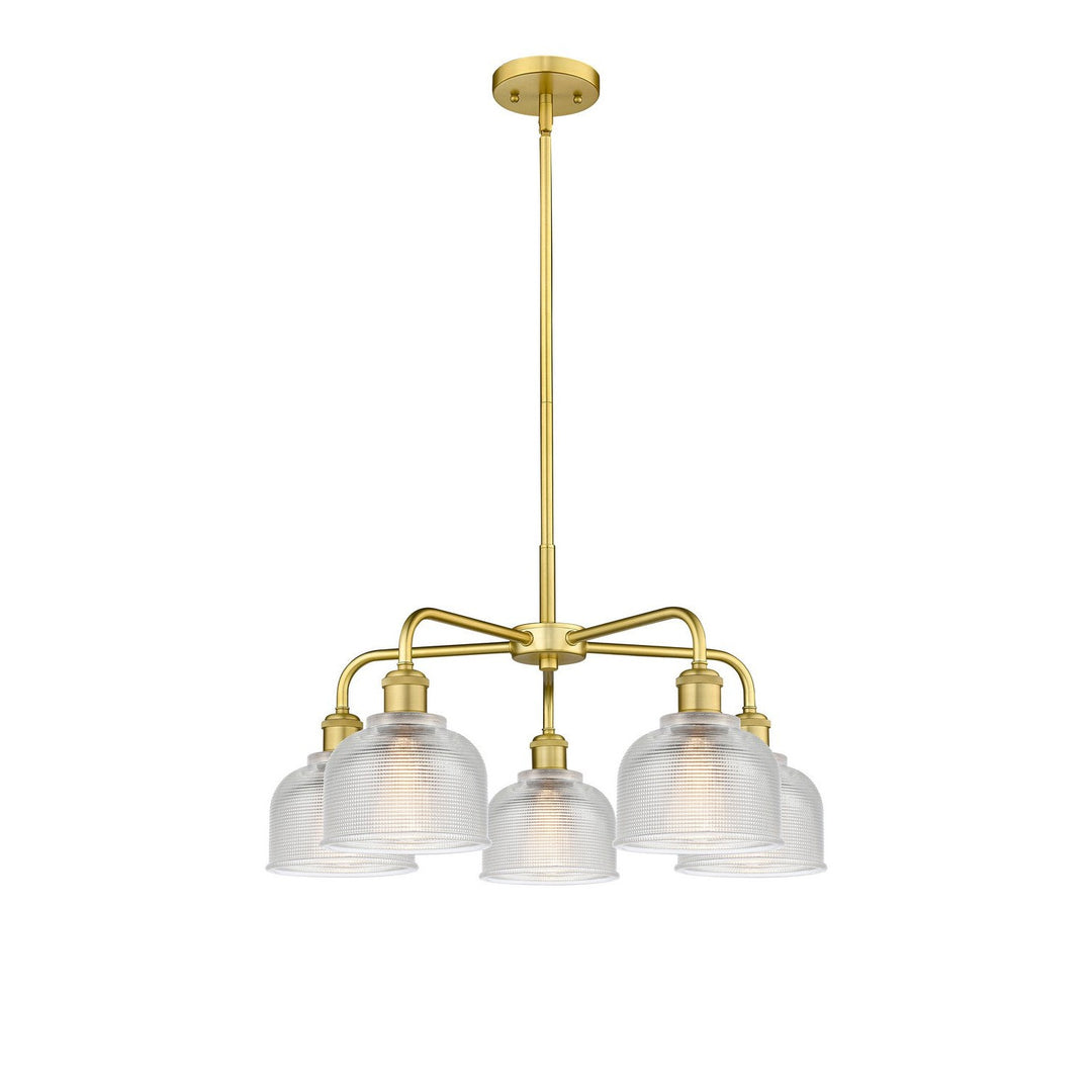 Innovations Downtown Urban 516-5CR-SG-G412 Chandelier Light - Satin Gold