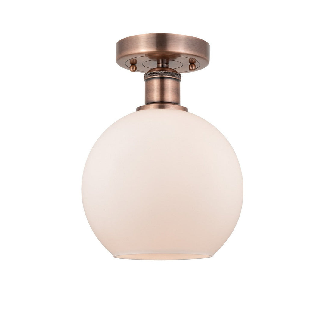 Innovations Edison 616-1F-AC-G121-8 Ceiling Light - Antique Copper
