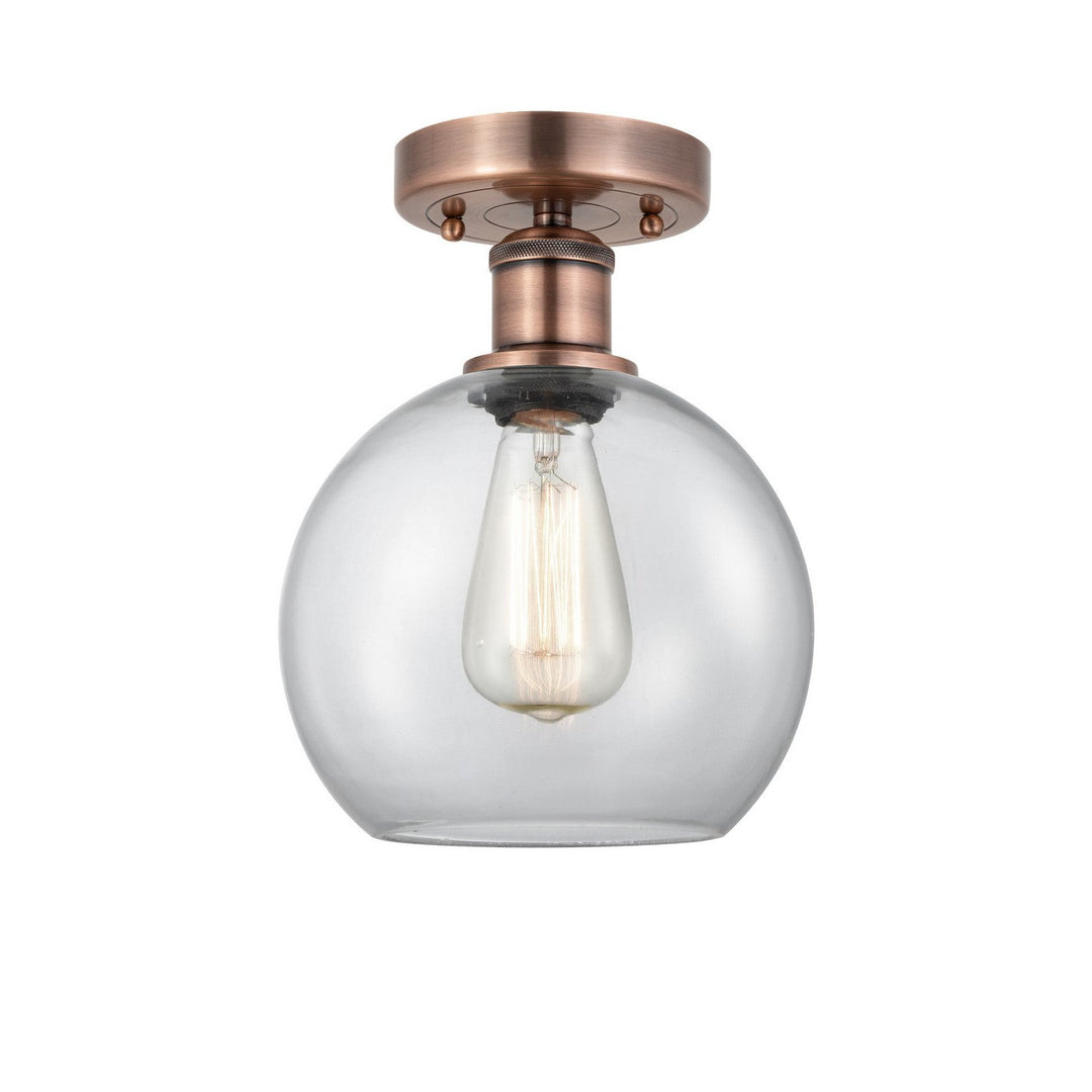 Innovations Edison 616-1F-AC-G122-8 Ceiling Light - Antique Copper