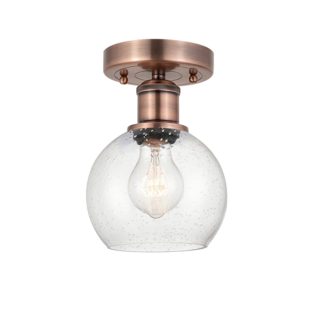 Innovations Edison 616-1F-AC-G124-6 Ceiling Light - Antique Copper