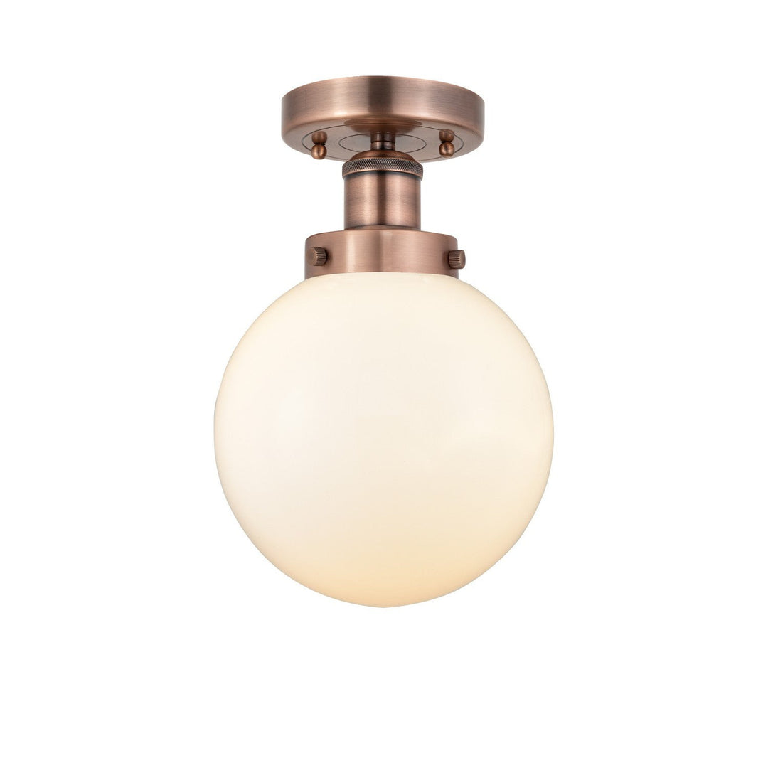 Innovations Edison 616-1F-AC-G201-8 Ceiling Light - Antique Copper