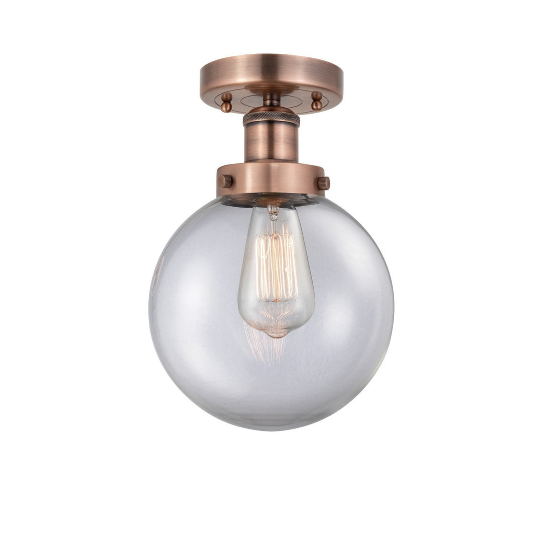 Innovations Edison 616-1F-AC-G202-8 Ceiling Light - Antique Copper