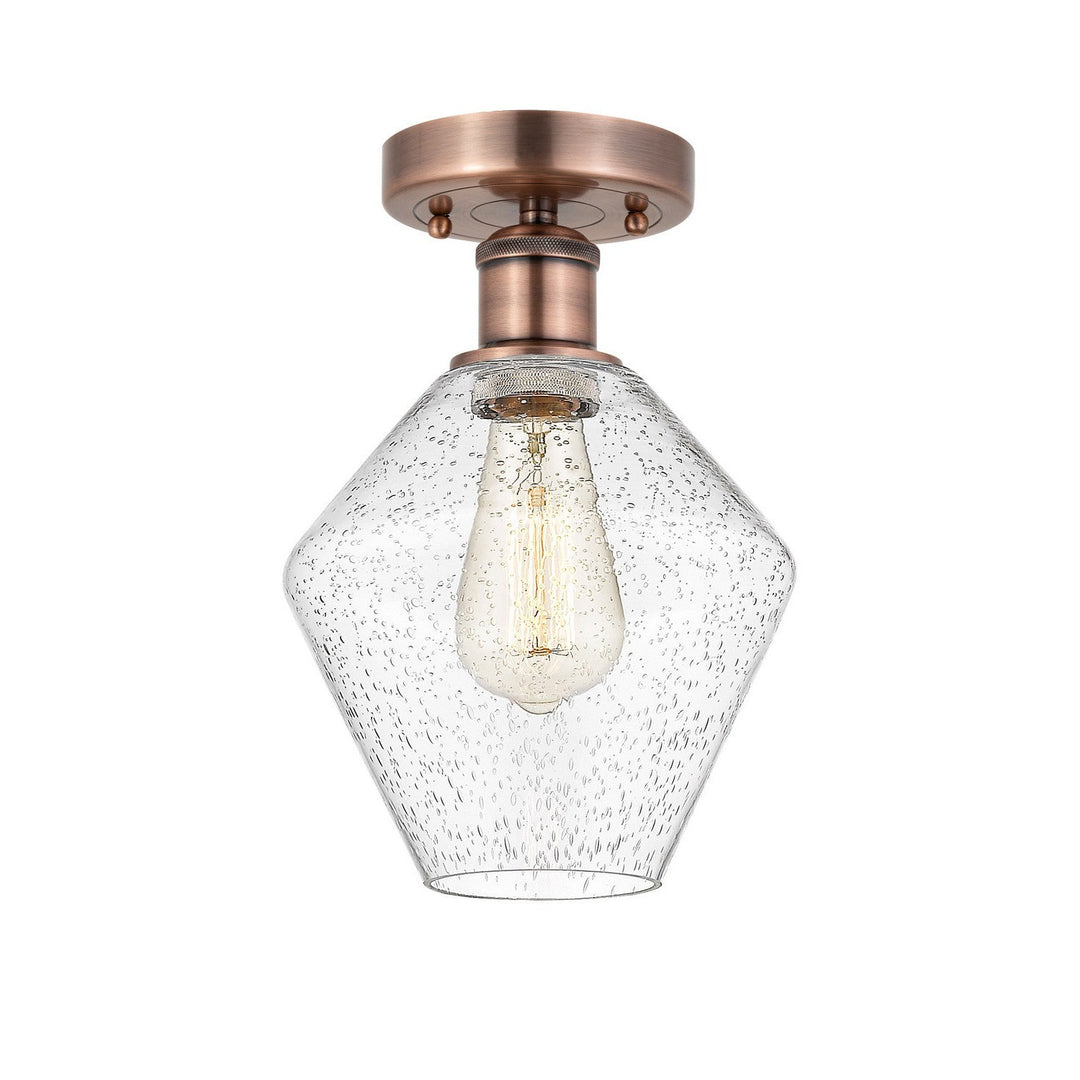 Innovations Edison 616-1F-AC-G654-8 Ceiling Light - Antique Copper
