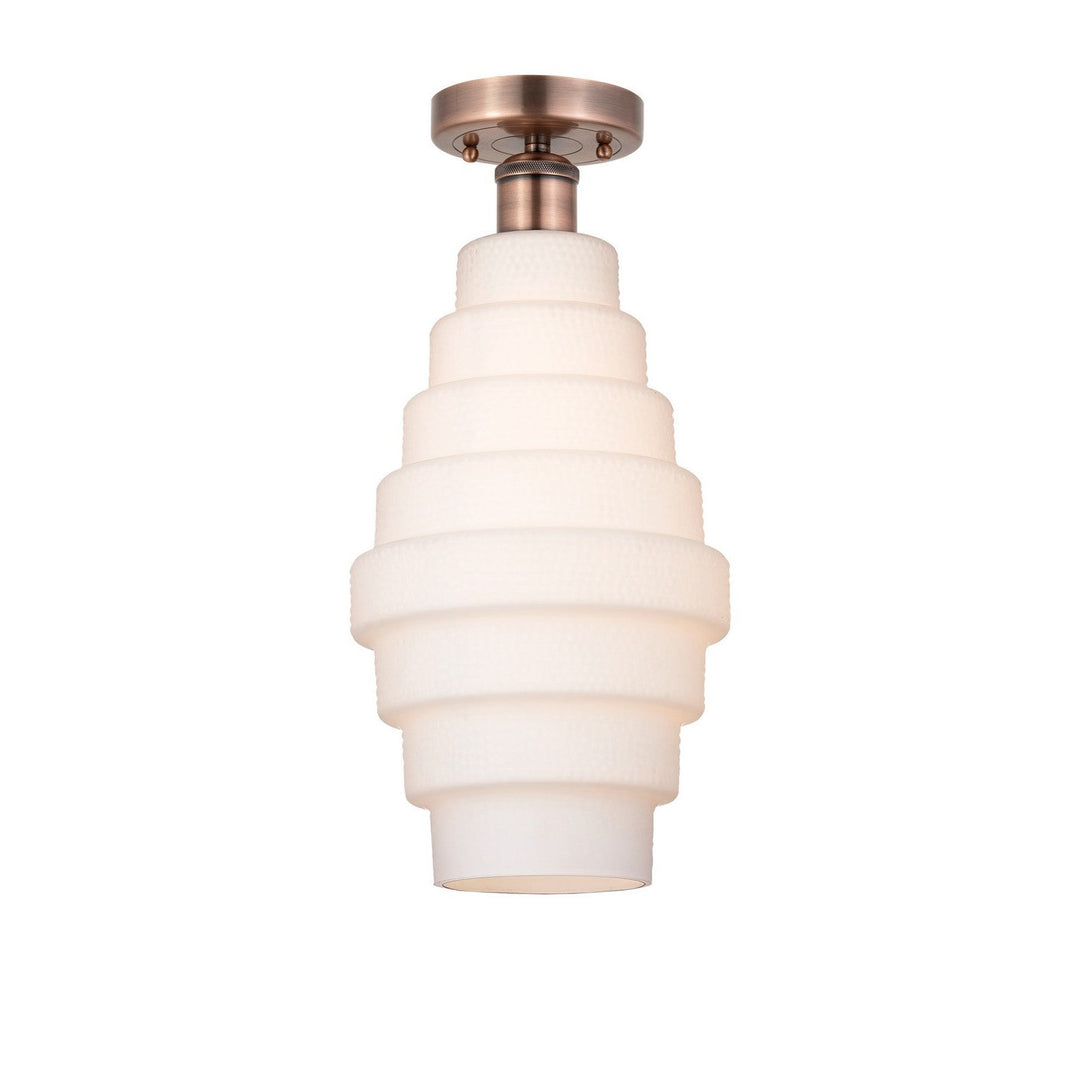 Innovations Edison 616-1F-AC-G671-8 Ceiling Light - Antique Copper
