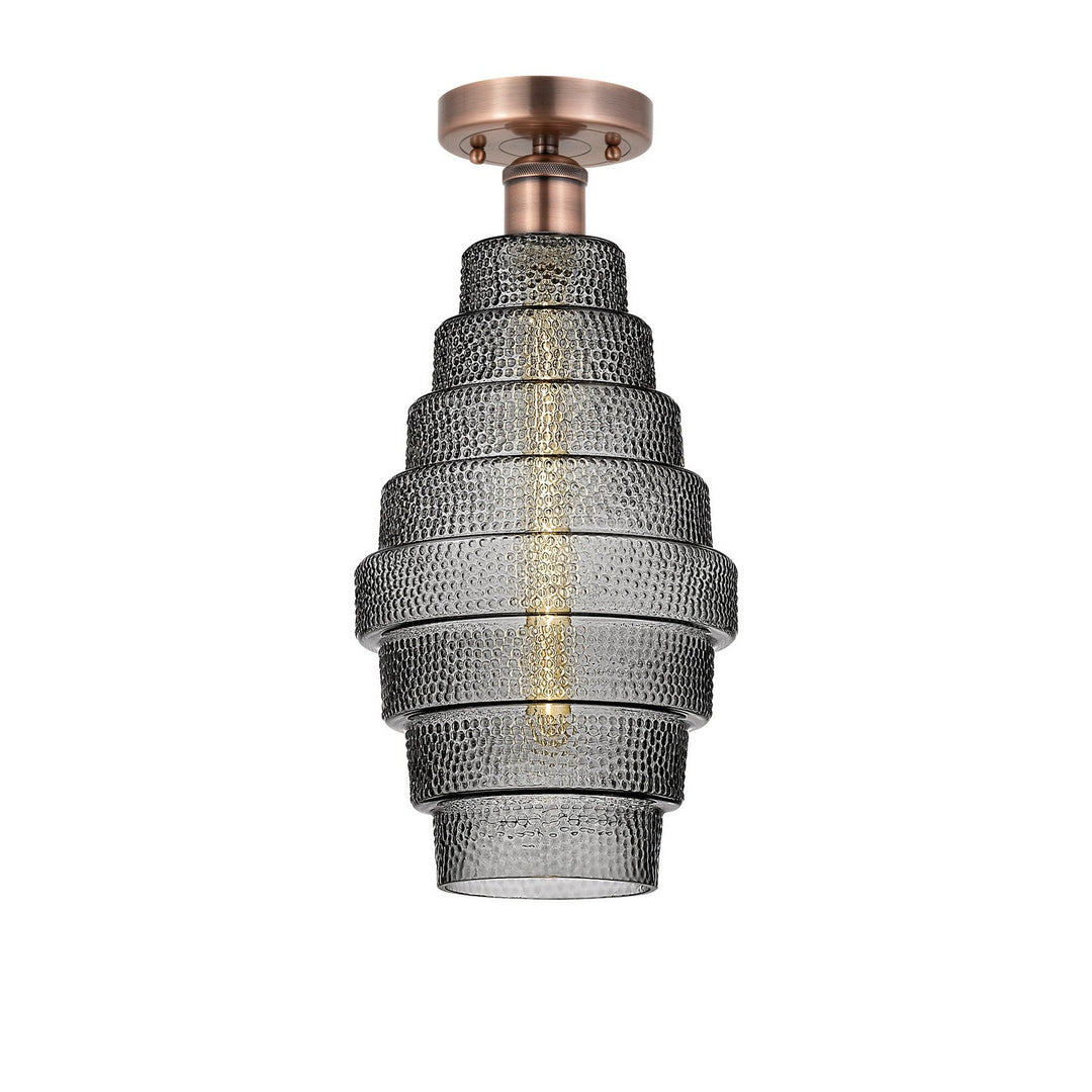 Innovations Edison 616-1F-AC-G673-8 Ceiling Light - Antique Copper
