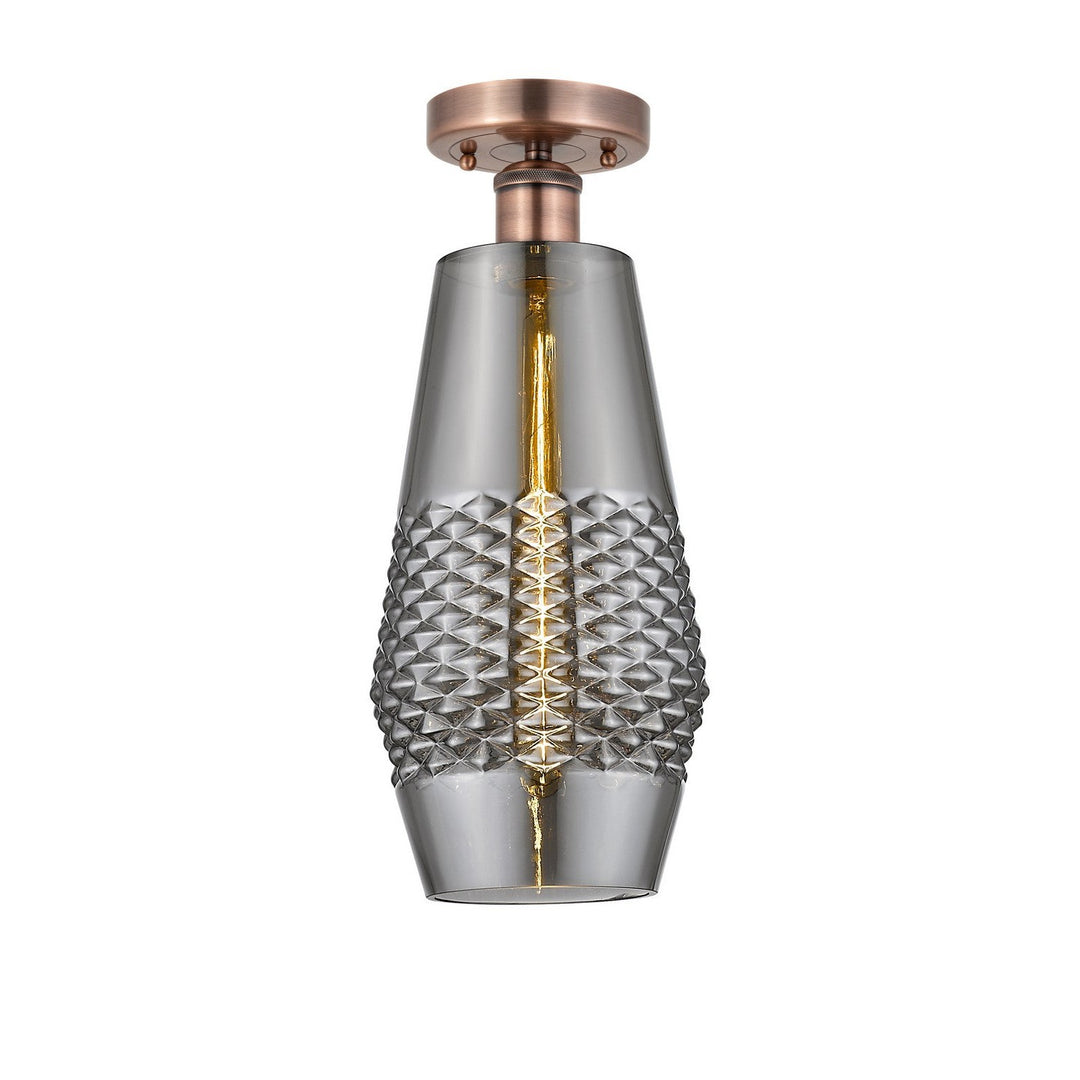 Innovations Edison 616-1F-AC-G683-7 Ceiling Light - Antique Copper