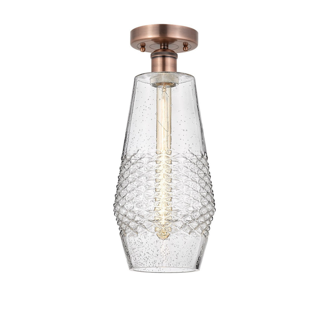 Innovations Edison 616-1F-AC-G684-7 Ceiling Light - Antique Copper