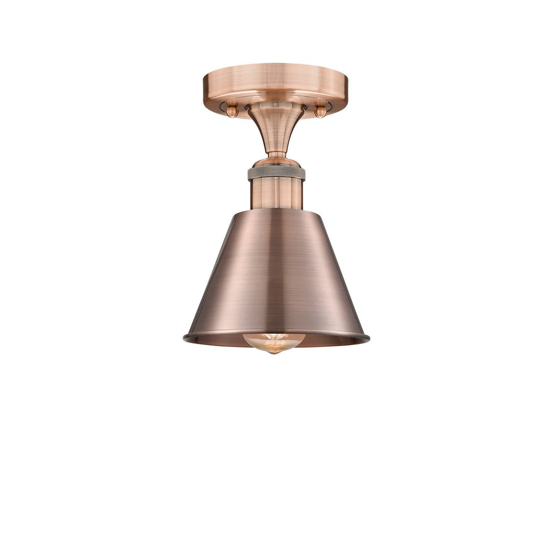 Innovations Ballston 616-1F-AC-M8-AC Ceiling Light - Antique Copper