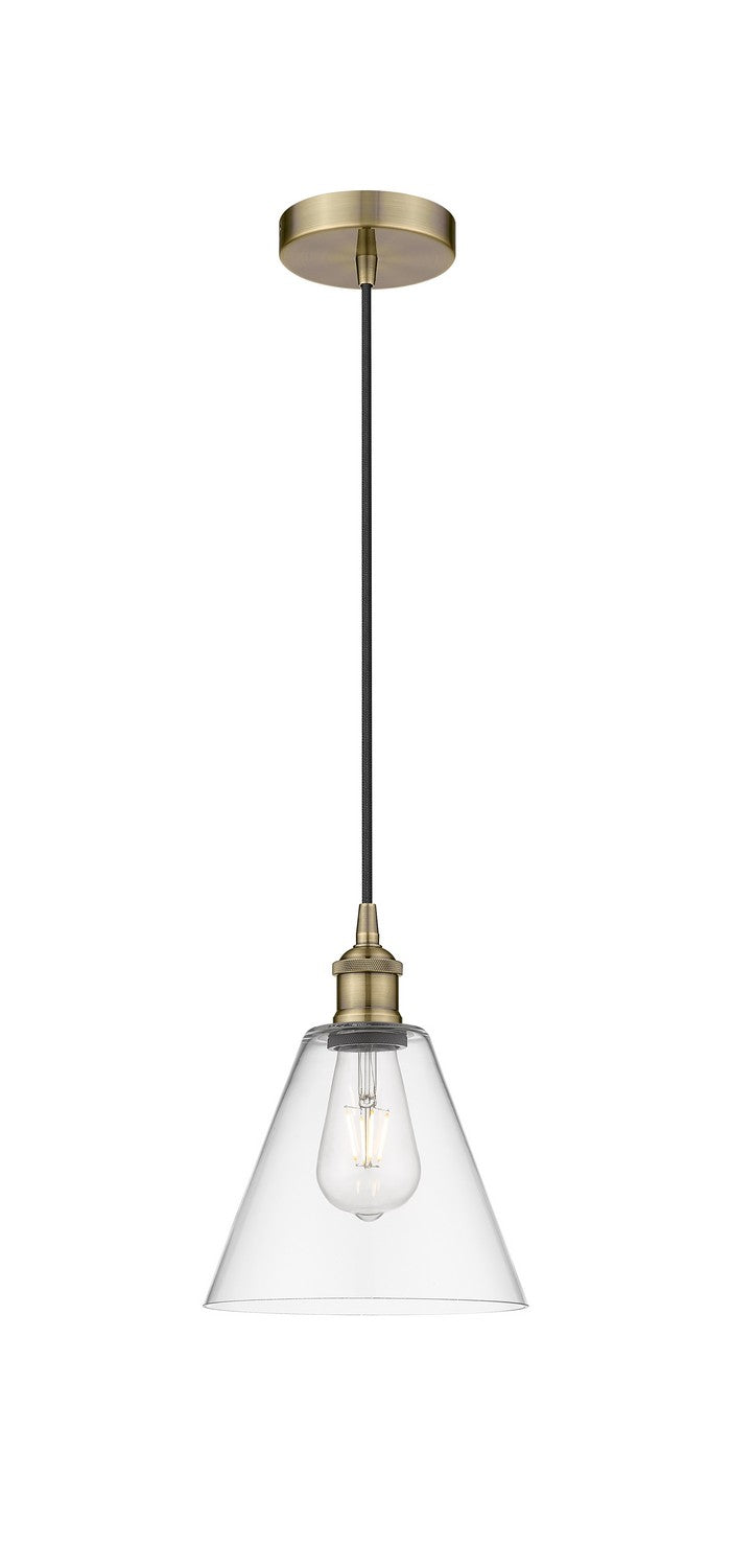 Innovations Downtown Urban 616-1P-AB-GBC-82 Pendant Light - Antique Brass