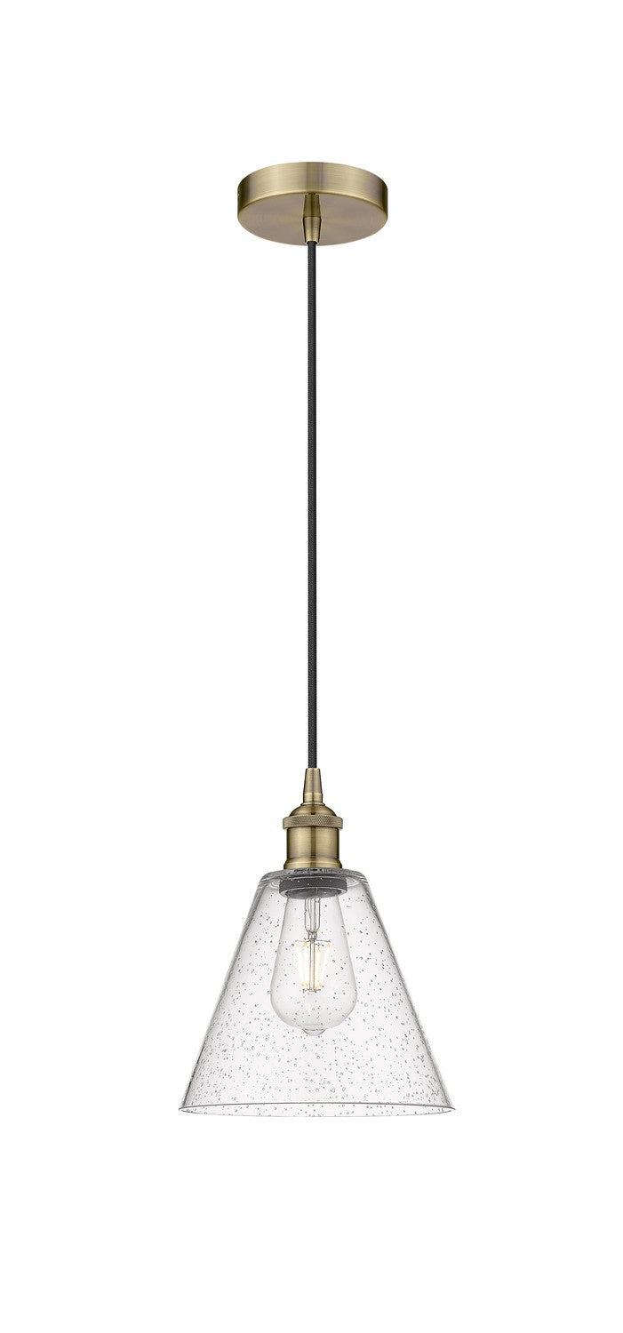 Innovations Downtown Urban 616-1P-AB-GBC-84 Pendant Light - Antique Brass