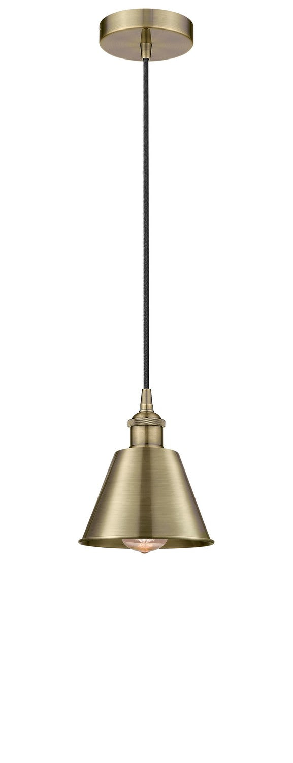 Innovations Downtown Urban 616-1P-AB-M8-AB Pendant Light - Antique Brass