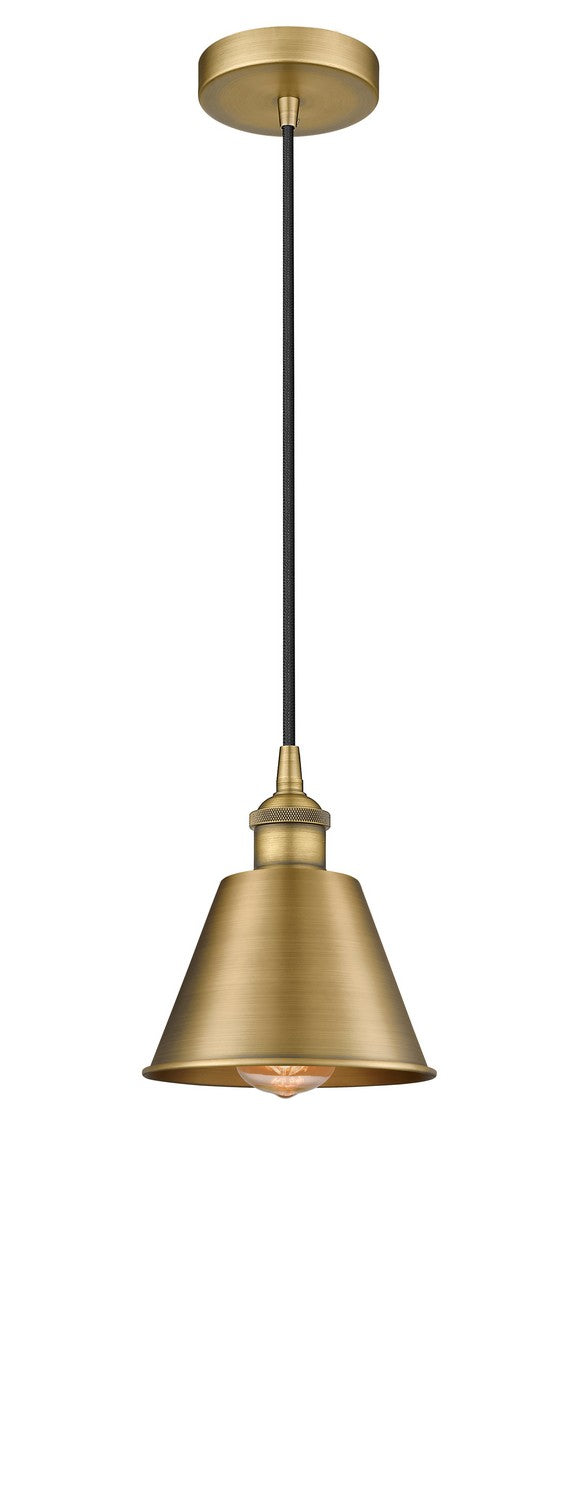 Innovations Downtown Urban 616-1P-BB-M8-BB Pendant Light - Brushed Brass