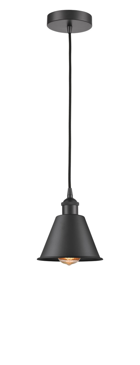 Innovations Downtown Urban 616-1P-BK-M8-BK Pendant Light - Matte Black