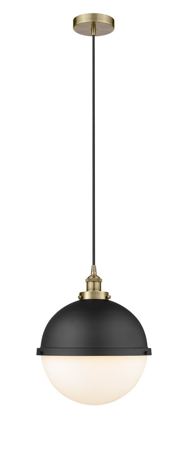 Innovations Downtown Urban 616-1PH-AB-HFS-121-BK Pendant Light - Antique Brass