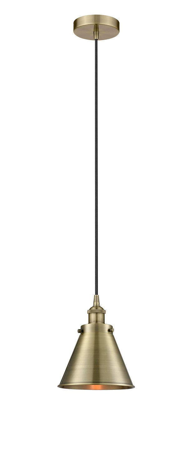 Innovations Downtown Urban 616-1PH-AB-M13-AB Pendant Light - Antique Brass