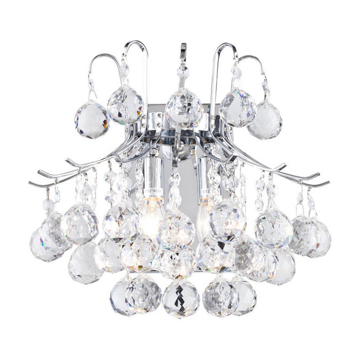 Bethel International BET03CH-W Wall Sconce Light - Chrome
