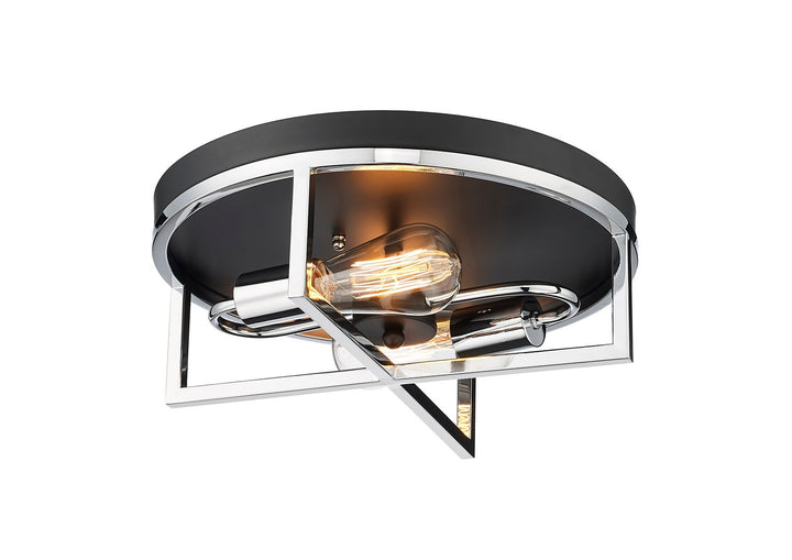 Bethel International YS22130C14BCH Ceiling Light - Black & Chrome