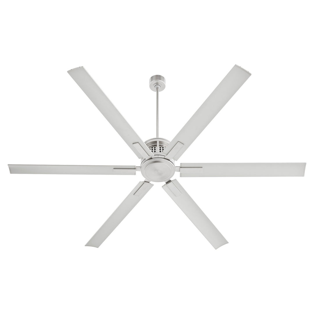 Quorum Zeus 10806-65 Ceiling Fan - Satin Nickel, Silver