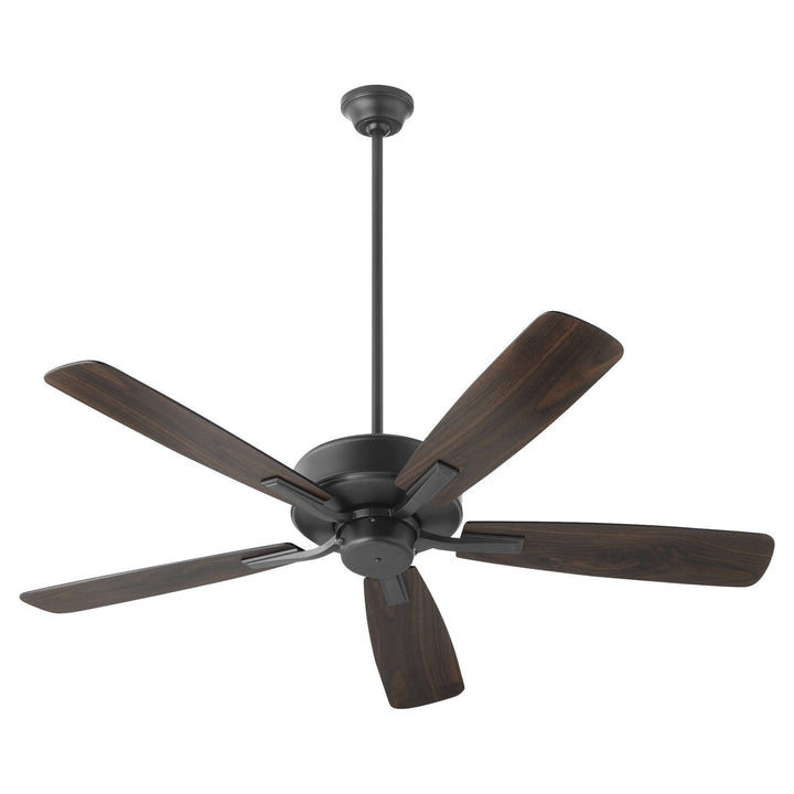 Quorum Ovation 4525-159 Ceiling Fan 52 in. - Matte Black, Matte Black/Walnut