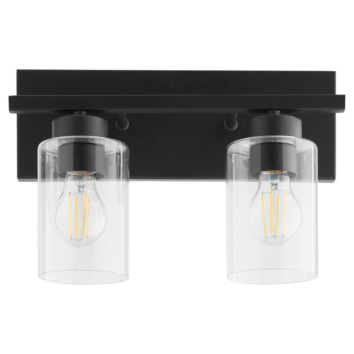 Quorum Carter 5012-2-59 Bath Vanity Light 14 in. wide - Matte Black