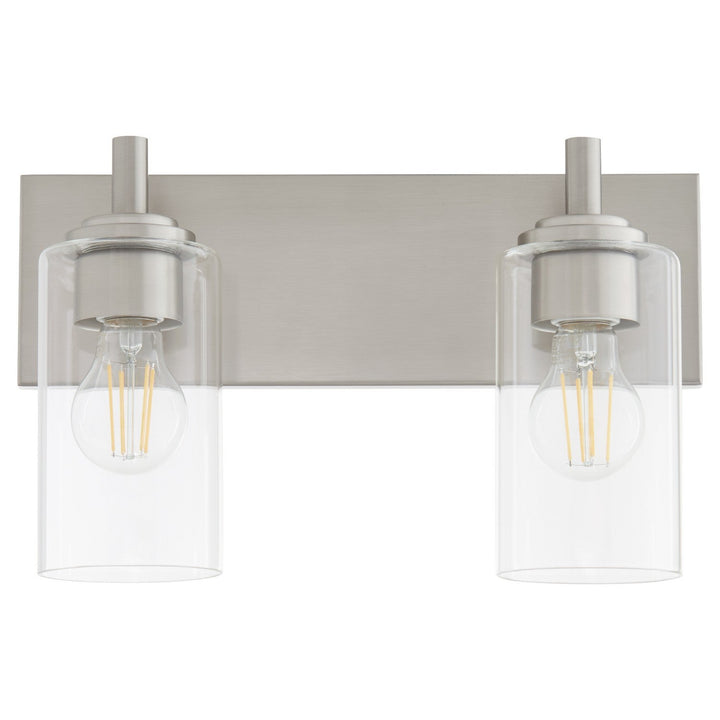 Quorum Fallstaff 5200-2-65 Bath Vanity Light 15 in. wide - Satin Nickel