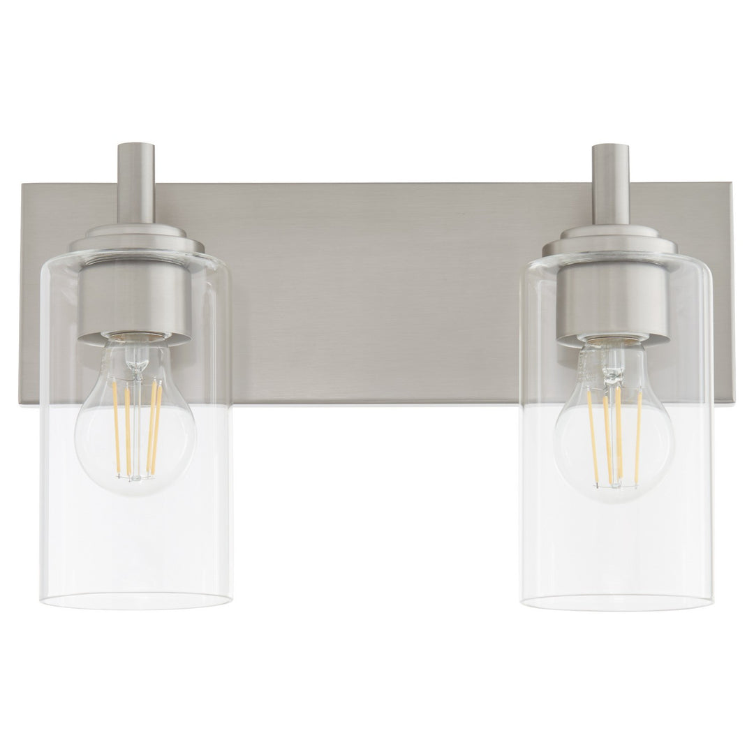 Quorum Fallstaff 5200-2-65 Bath Vanity Light 15 in. wide - Satin Nickel