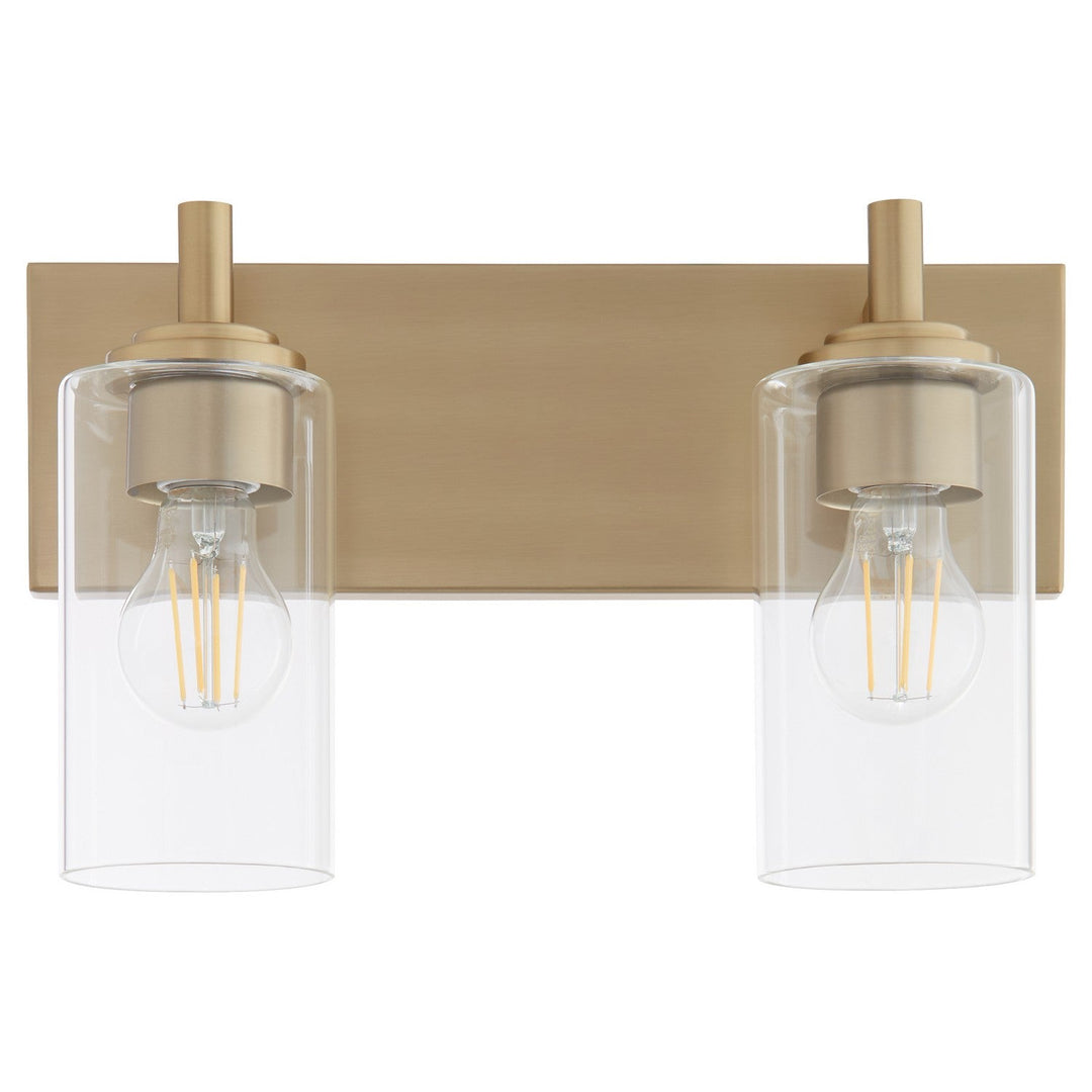 Quorum Fallstaff 5200-2-80 Bath Vanity Light 15 in. wide - Aged Brass