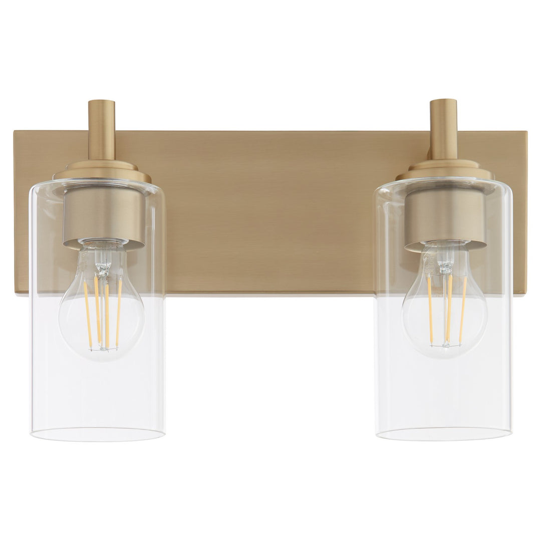 Quorum Fallstaff 5200-2-80 Bath Vanity Light 15 in. wide - Aged Brass