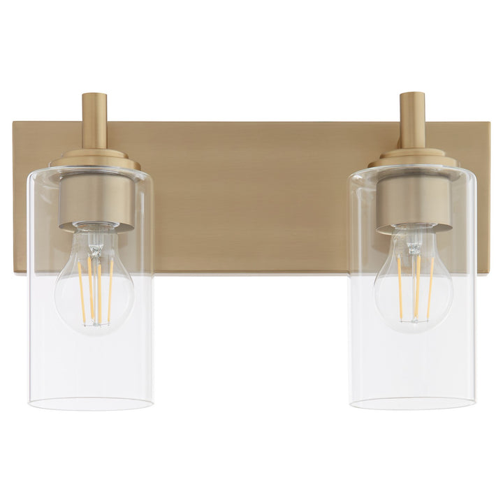 Quorum Fallstaff 5200-2-80 Bath Vanity Light 15 in. wide - Aged Brass