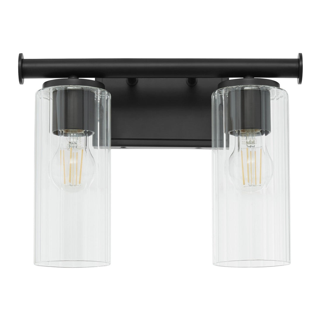 Quorum Juniper by Tamara Day 541-2-59 Bath Vanity Light 15 in. wide - Matte Black