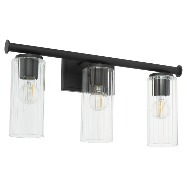 Quorum Juniper by Tamara Day 541-3-59 Bath Vanity Light 24 in. wide - Matte Black