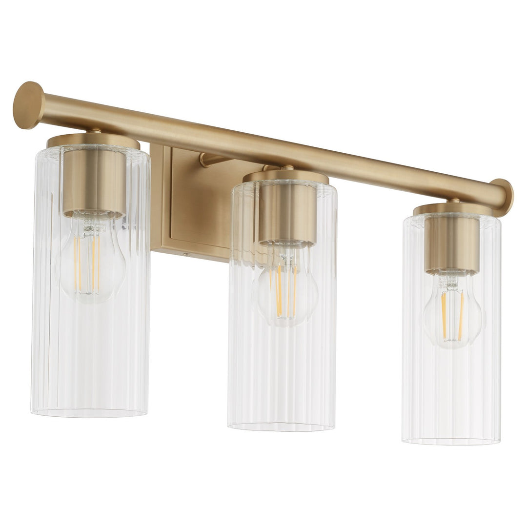 Quorum Juniper by Tamara Day 541-3-80 Bath Vanity Light 24 in. wide - Aged Brass