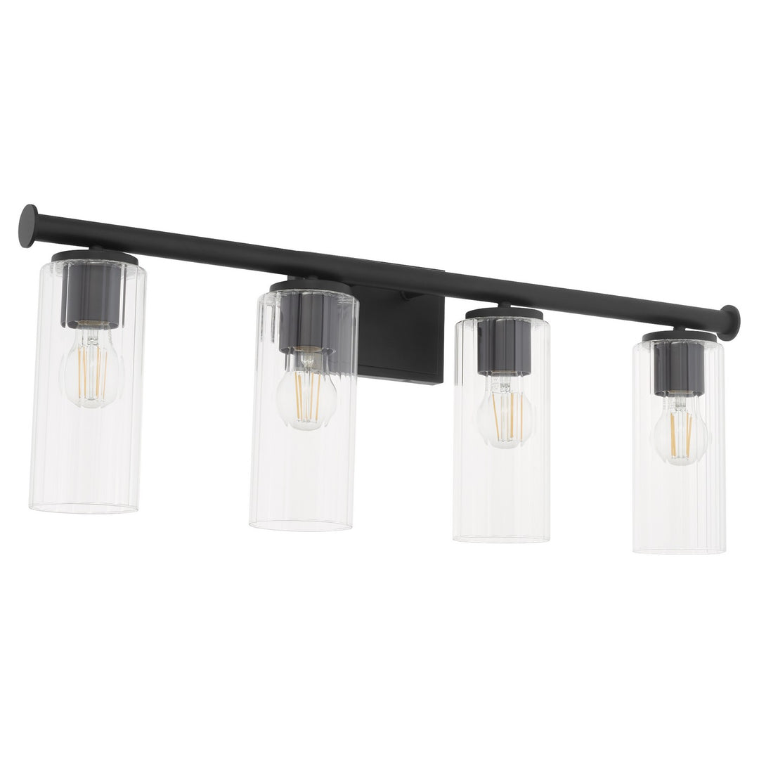Quorum Juniper by Tamara Day 541-4-59 Bath Vanity Light 32 in. wide - Matte Black