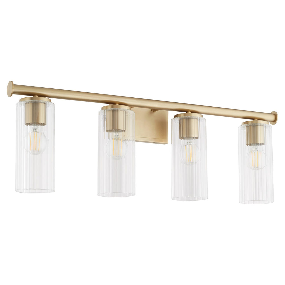 Quorum Juniper by Tamara Day 541-4-80 Bath Vanity Light 32 in. wide - Aged Brass