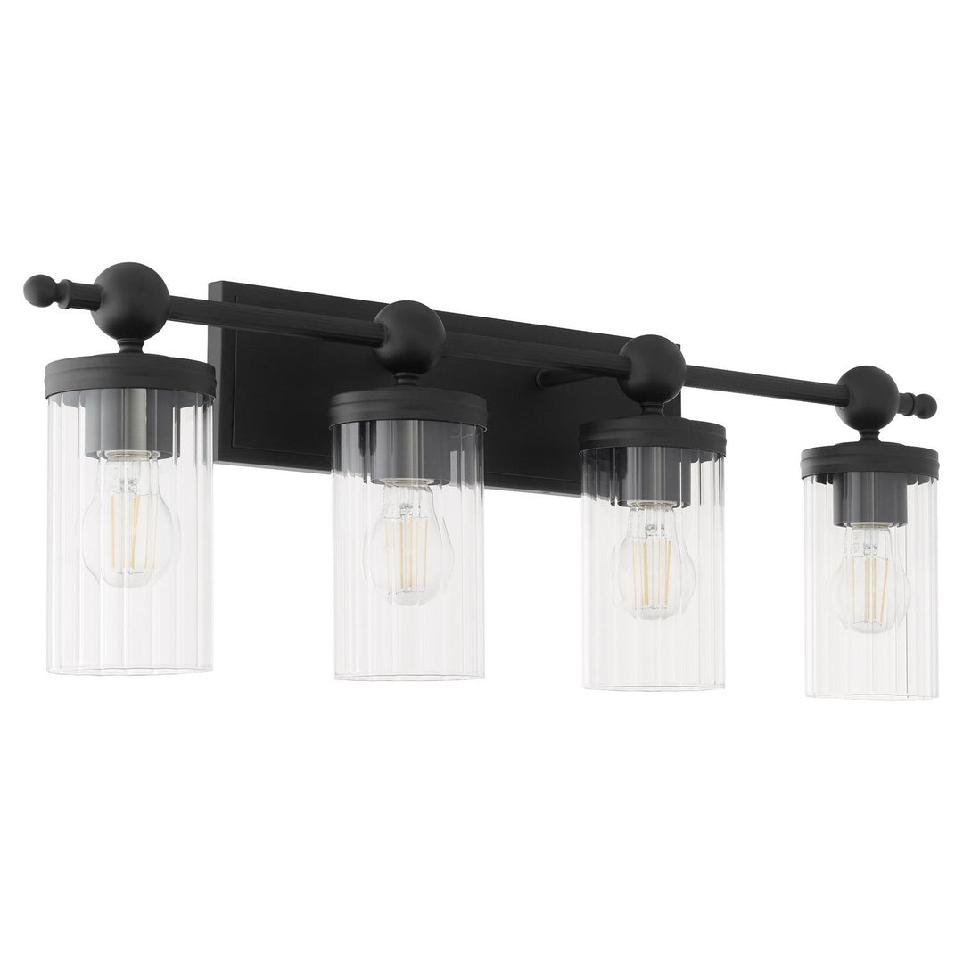 Quorum Lee Boulevard by Tamara Day 560-4-59 Bath Vanity Light 30 in. wide - Matte Black