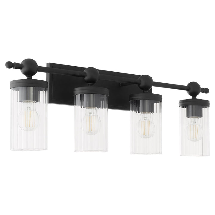 Quorum Lee Boulevard by Tamara Day 560-4-59 Bath Vanity Light 30 in. wide - Matte Black
