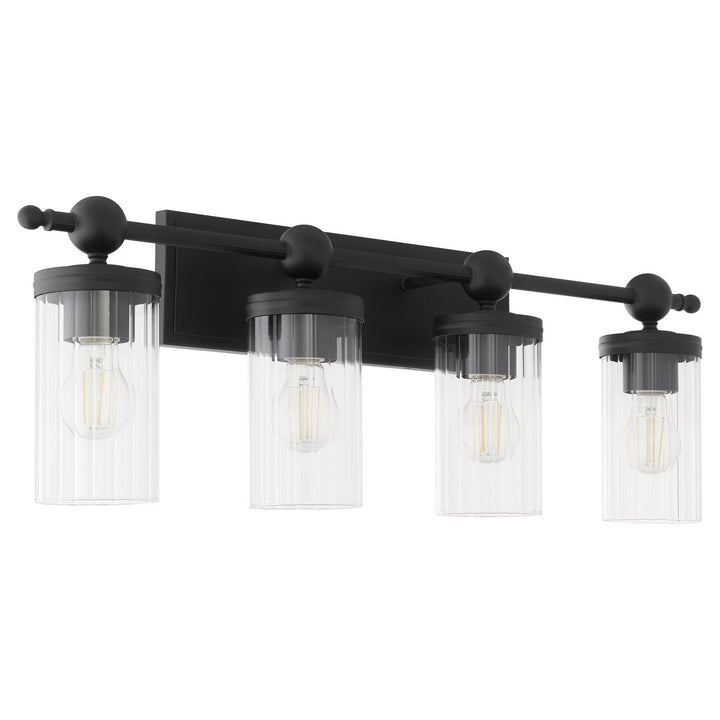 Quorum Lee Boulevard by Tamara Day 560-4-59 Bath Vanity Light 30 in. wide - Matte Black