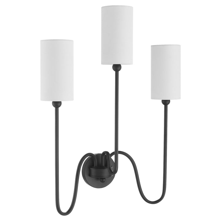 Quorum Charlotte by Tamara Day 597-3-59 Wall Sconce Light - Matte Black
